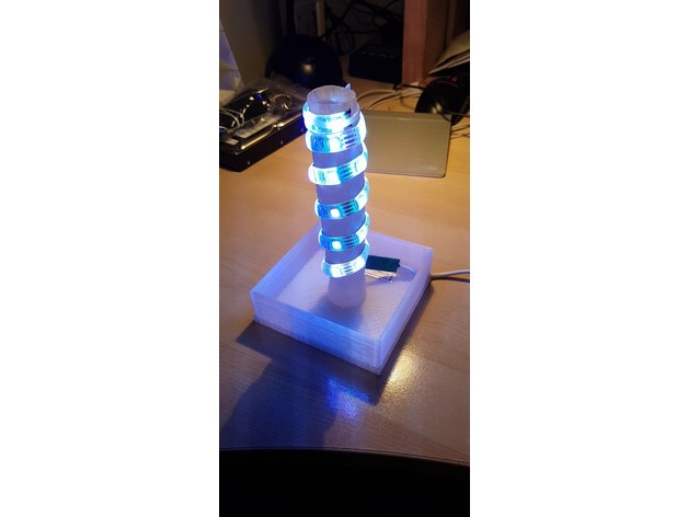Elegant Minimalistic Crinkle Lamp Base