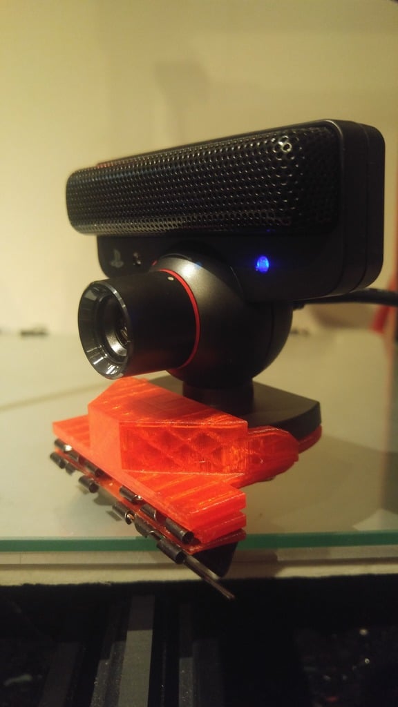 PS3 Eye cam mount for foldback / binder clips