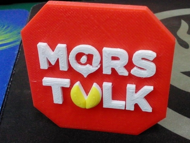 3D Logo Plate - Mars Talk