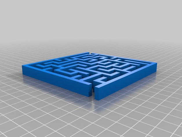 Random maze generator, pure OpenSCAD
