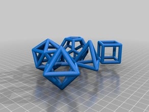Platonic solids set