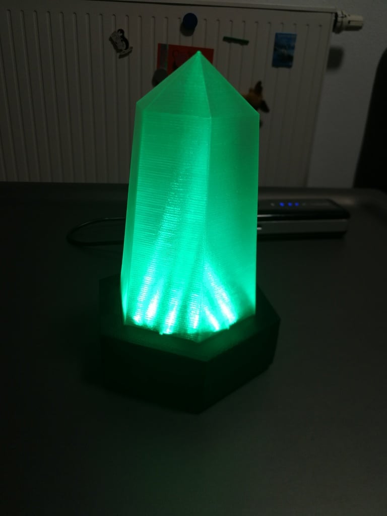 Crystal Lamp (Google Home / Alexa - Voice controlled via Blynk + IFTTT)