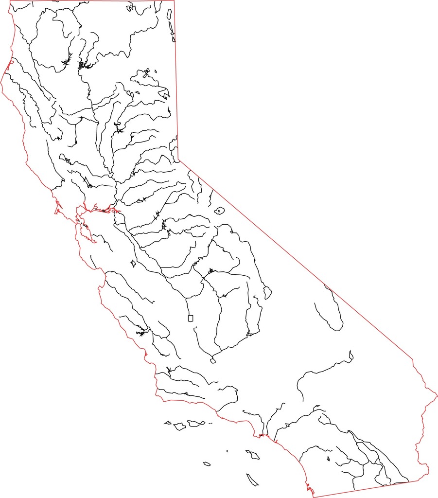 Detailed Map of California