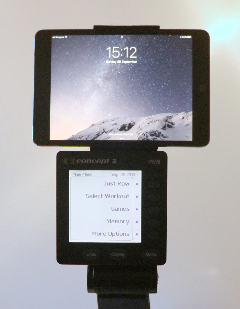 iPad mini holder for Concept2 PM5