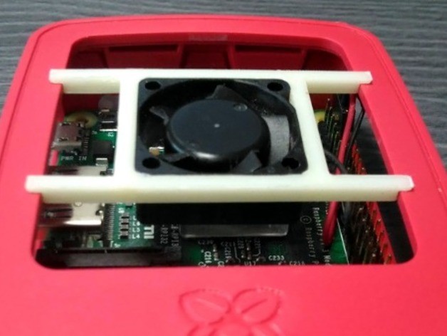 25mm angle fan holder for Raspberryp Pi 3 Case
