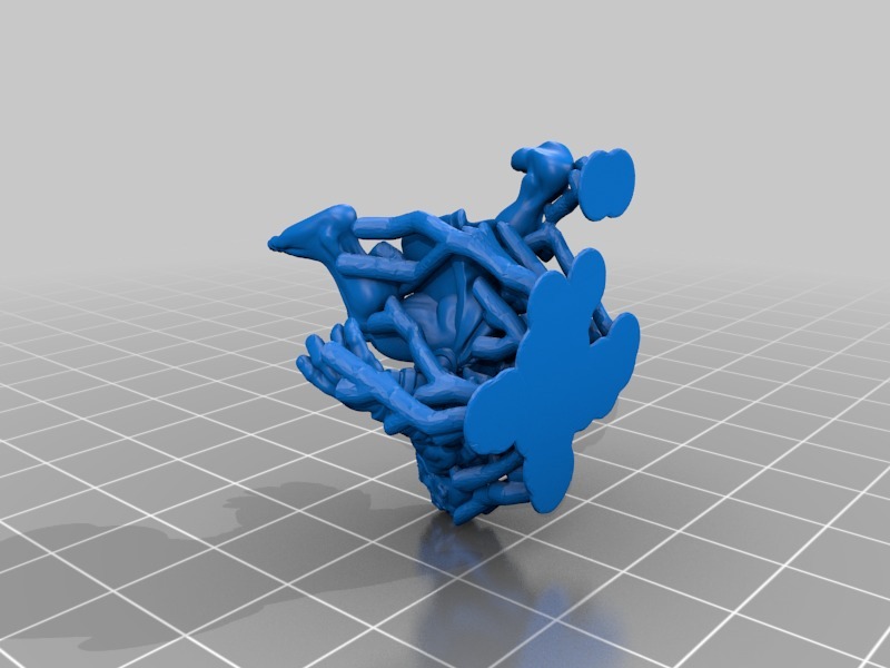Ghoul with Meshmixer supports for printing