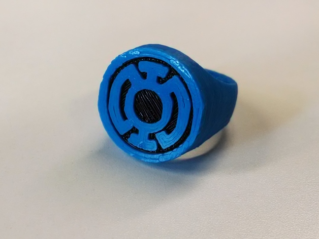 Blue Lantern Ring for Dual Extrusion
