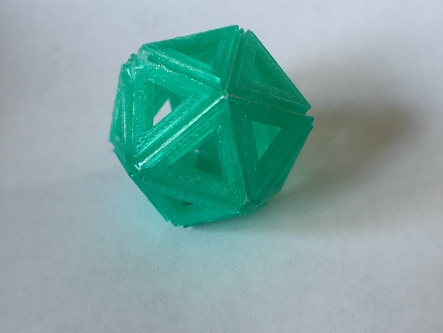 Icosahedron - 20 sided shape net