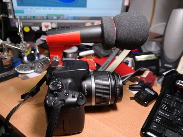 Adjustable Hotshoe Microphone Holder