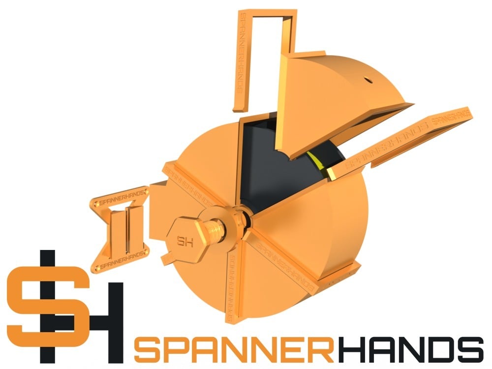 SPANNERHANDS Spool System Wall Mounted Spool Holder & Dust Cover