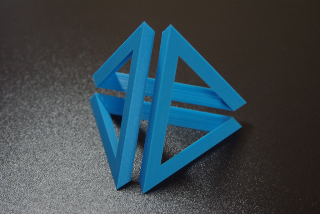 Infinity tetrahedron (pyramid) - easy print, no support