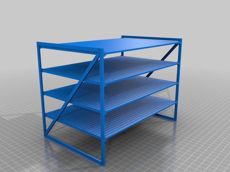 205x140x160 2x4 shelves (1:18 scale)