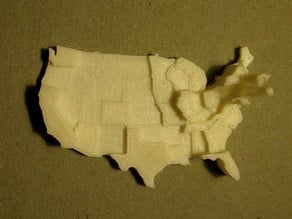 Contiguous United States Prism Map