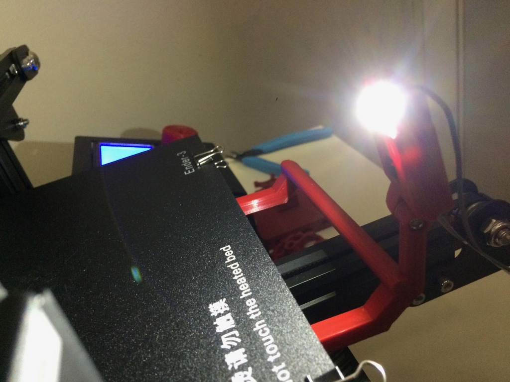Camera Holder v2 for Ender3 Bed Handle with Raspberry Pi Camera Mount, v2