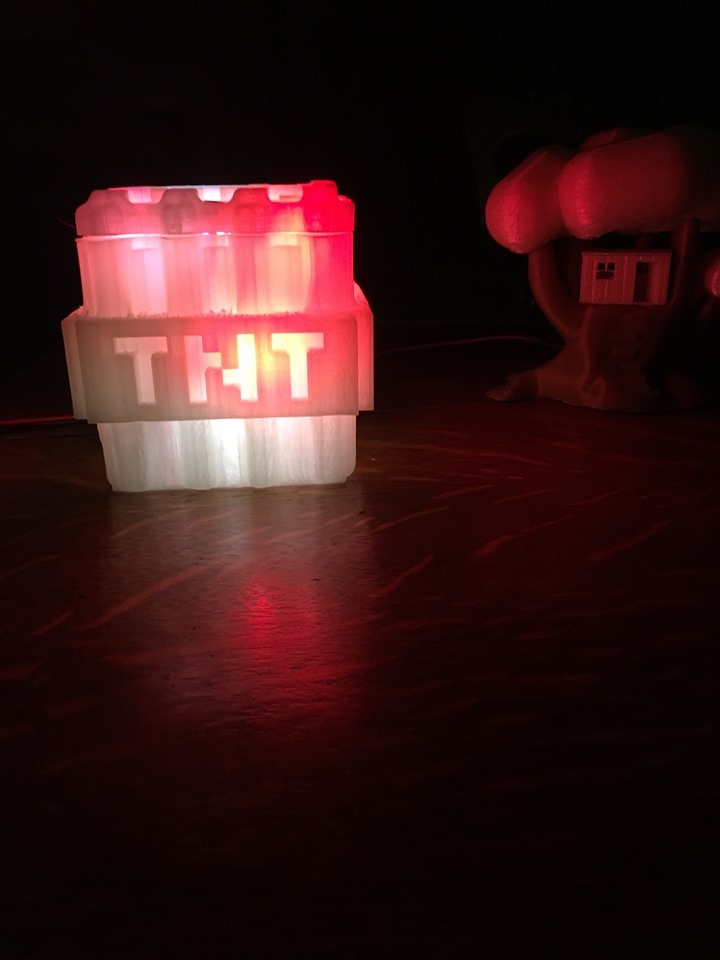 Minecraft TNT Nightlight