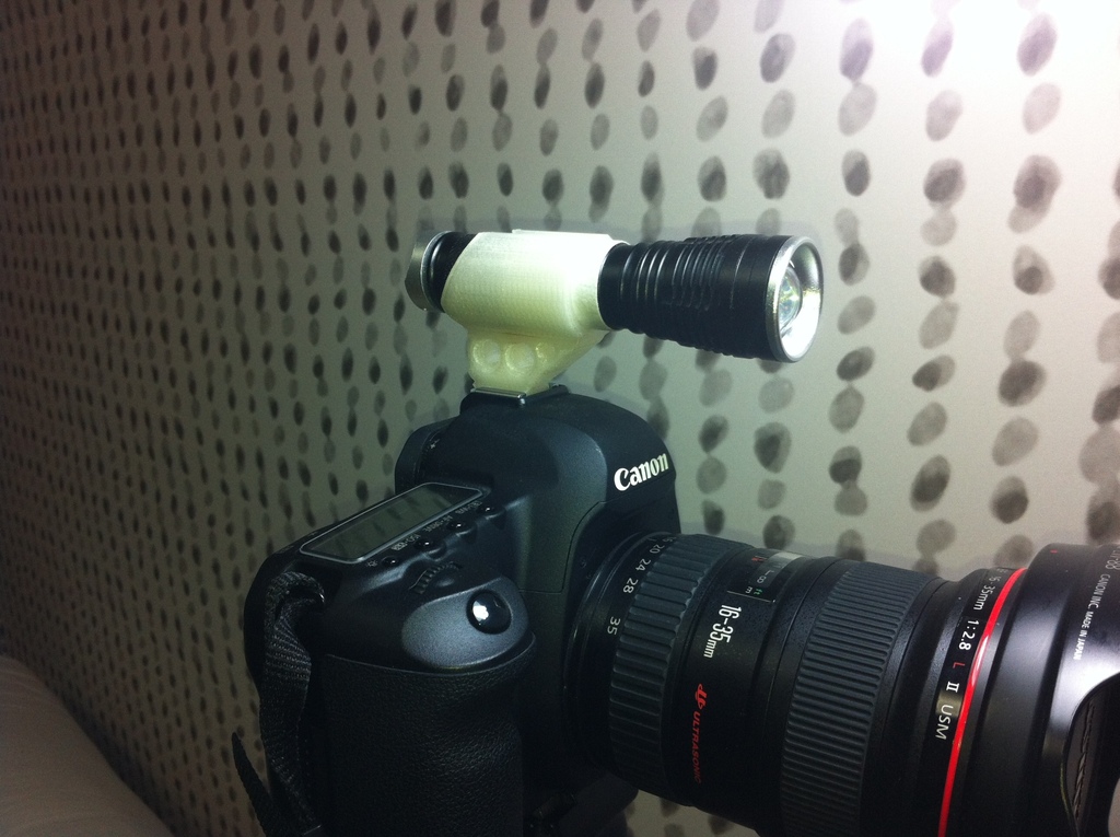 Poor man's strobe / DSLR flshlight or shotgun mic mount