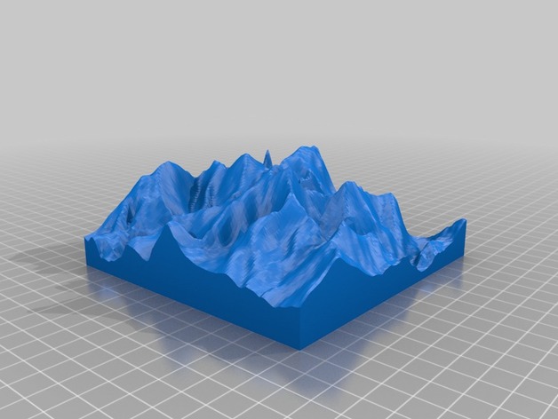 Snowdonia topographic model