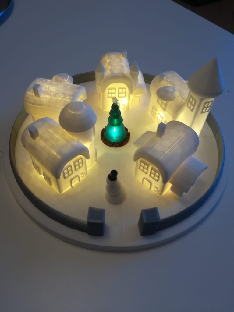 Christmas elf town lamp individual parts