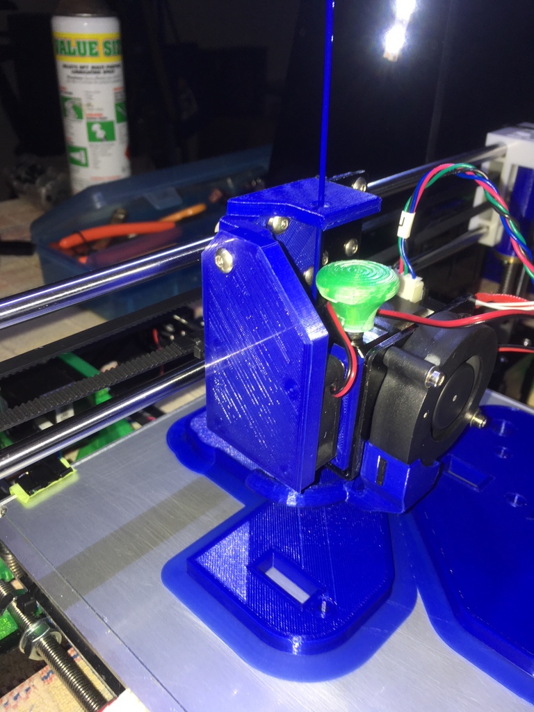 Anet A8 foldable extruder fan duct and filament guide