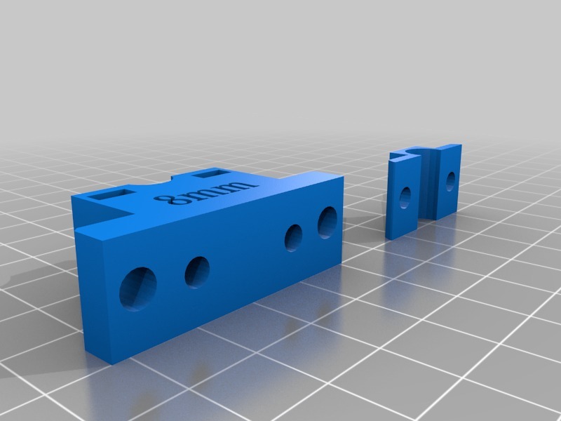 8mm rod mount for Micromake C1 Y axis