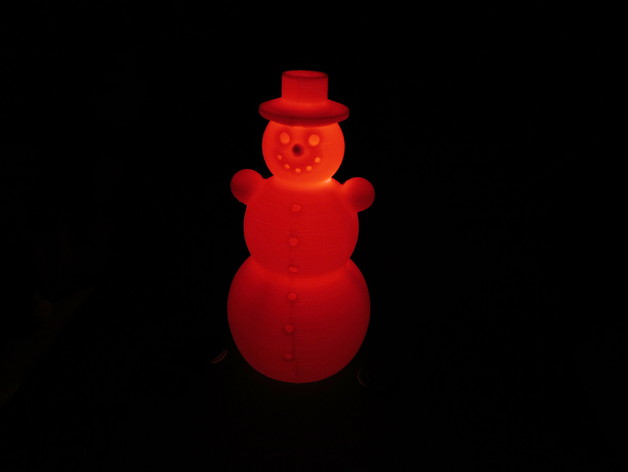 Snowman, Schneemann, 120MM, RGB LED slow-flashing cr2032 coin cell christmas