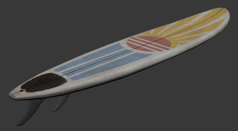 Surf Board 1:8 scale