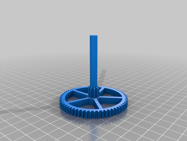 Thicker rimmed Gear Wheel Seconds for  3D printed mechanical Clock with Anchor Escapement