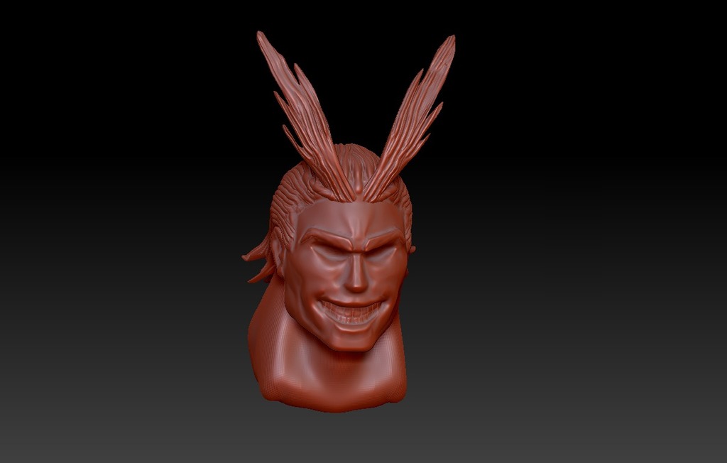 All Might statue head