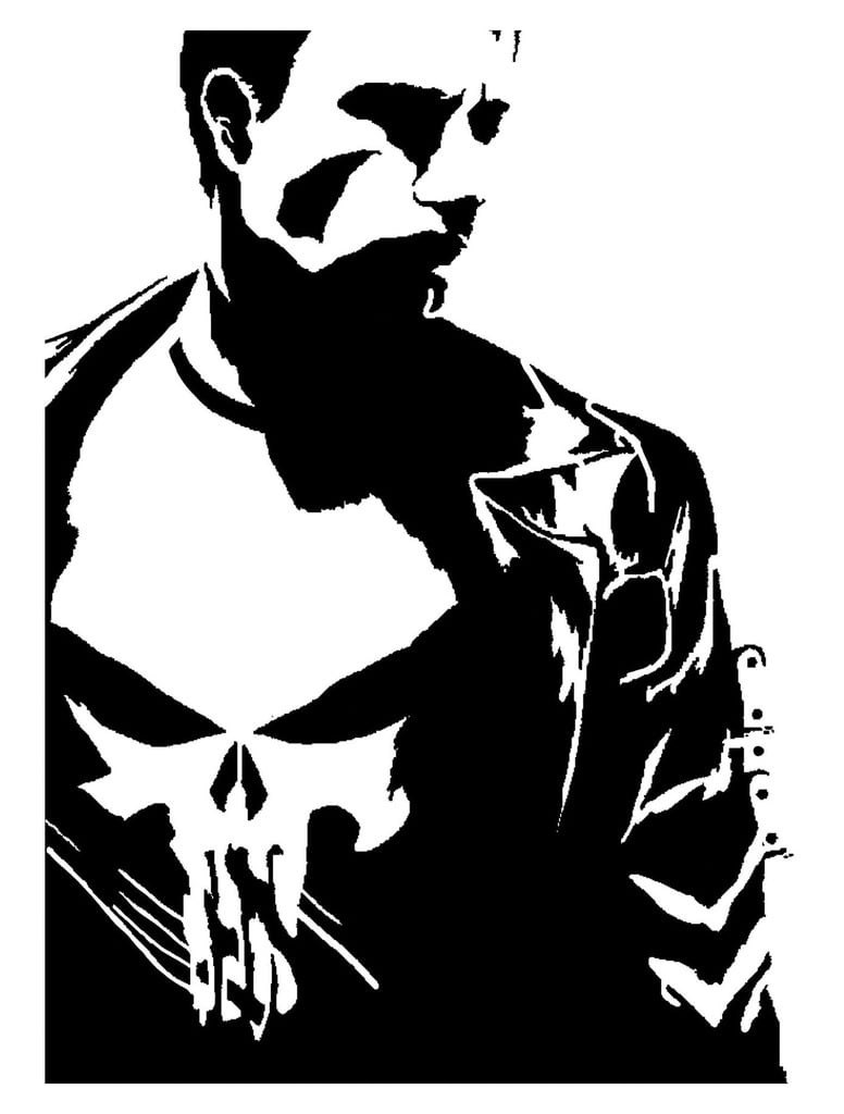The Punisher Stencil