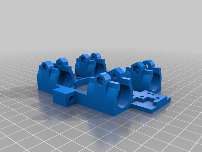 X-ends and X-carriage for accurately printing with Mendelmax/Prusa