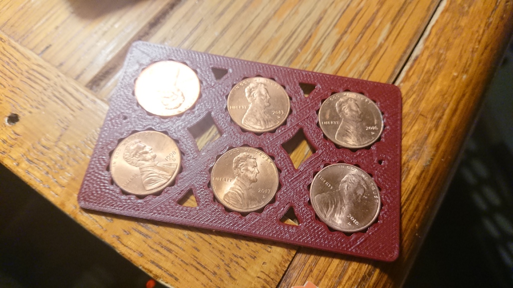 Credit Card Sized Penny Holder