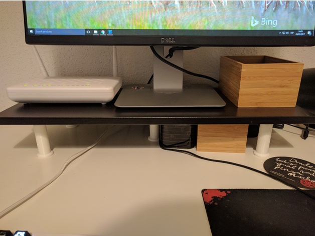 Monitor Stand (with IKEA EKBY LAIVA) under 5$