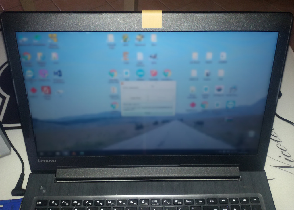 Simplest laptop webcam cover