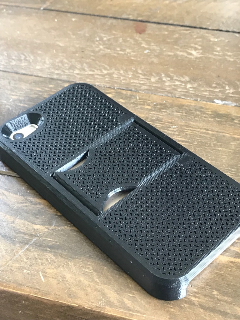 iPhone  5 / SE Phone Case with print-in-place kick stand