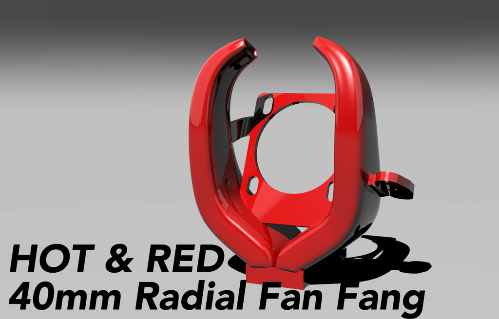 Radial Fang Fan - 4020 Blower fan, 40mm hotend fan