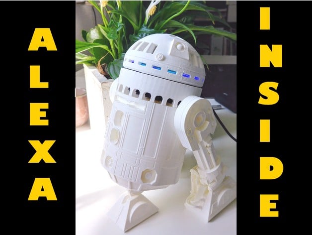 R2D2 Echo Dot Stand (2nd Gen & 3rd Gen) by ftwo - Thingiverse