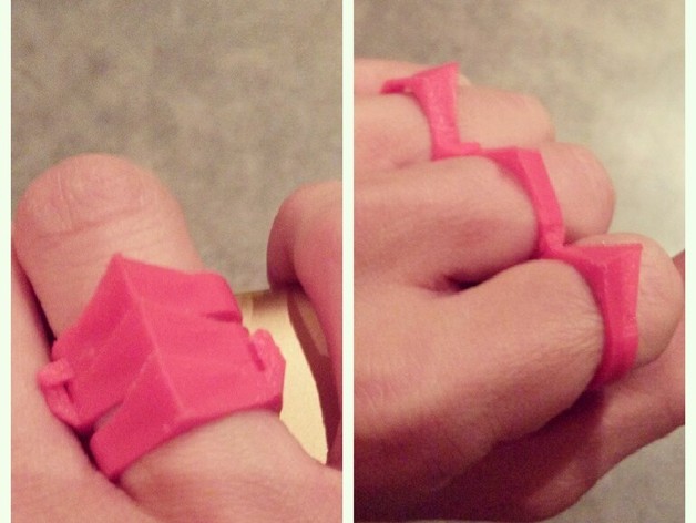 Folding Knuckle Duster Ring