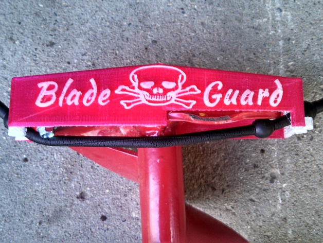 Blade Guard for 6" Ice Auger with Customizable Text