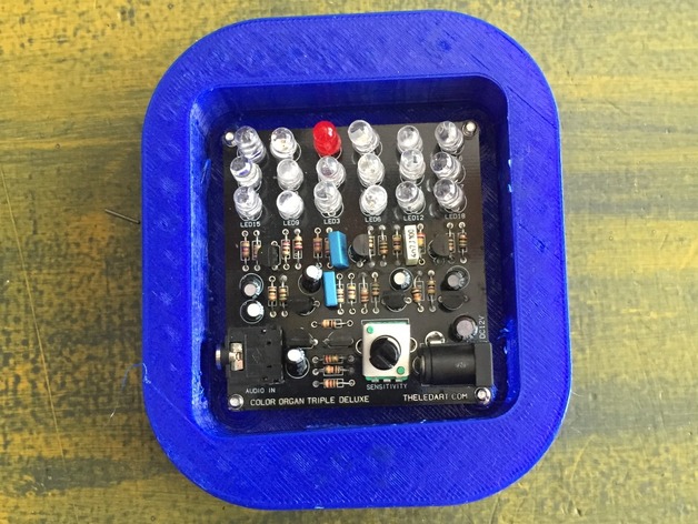 Case For Led Color Organ Triple Deluxe Ii Kit By Andrewbevelhymer Thingiverse 6225