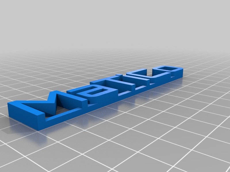 Matico 3D name plate