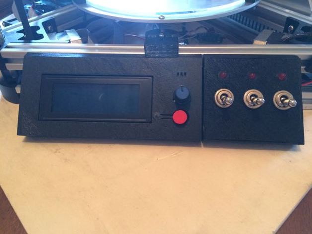 Fan switchtes control panel (inspired from Kossel 800 gadget LCD panel)