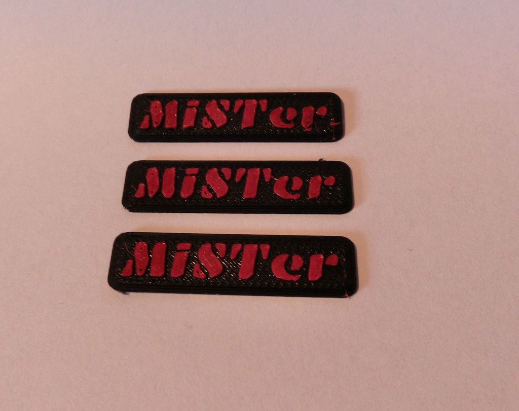 MiSTer - Case Logo for Dual Extrusion