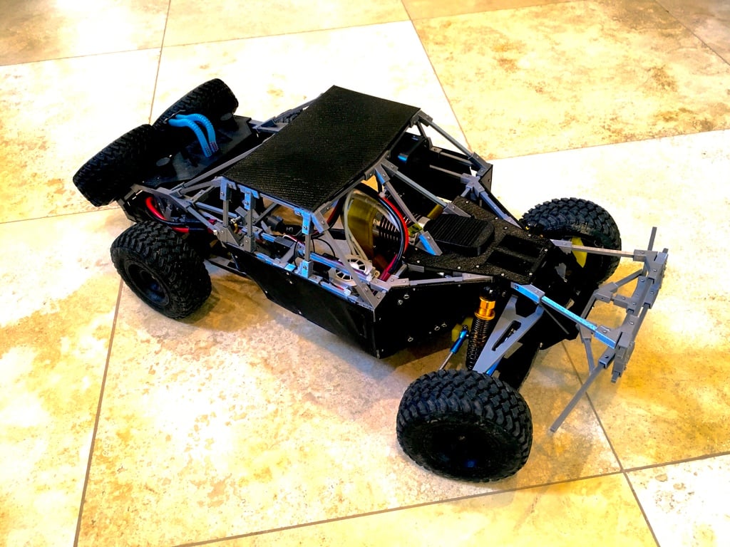 3D Printed 1/10 Remote Controlled (RC) Trophy Truck | Scale RC Suspension Madness!