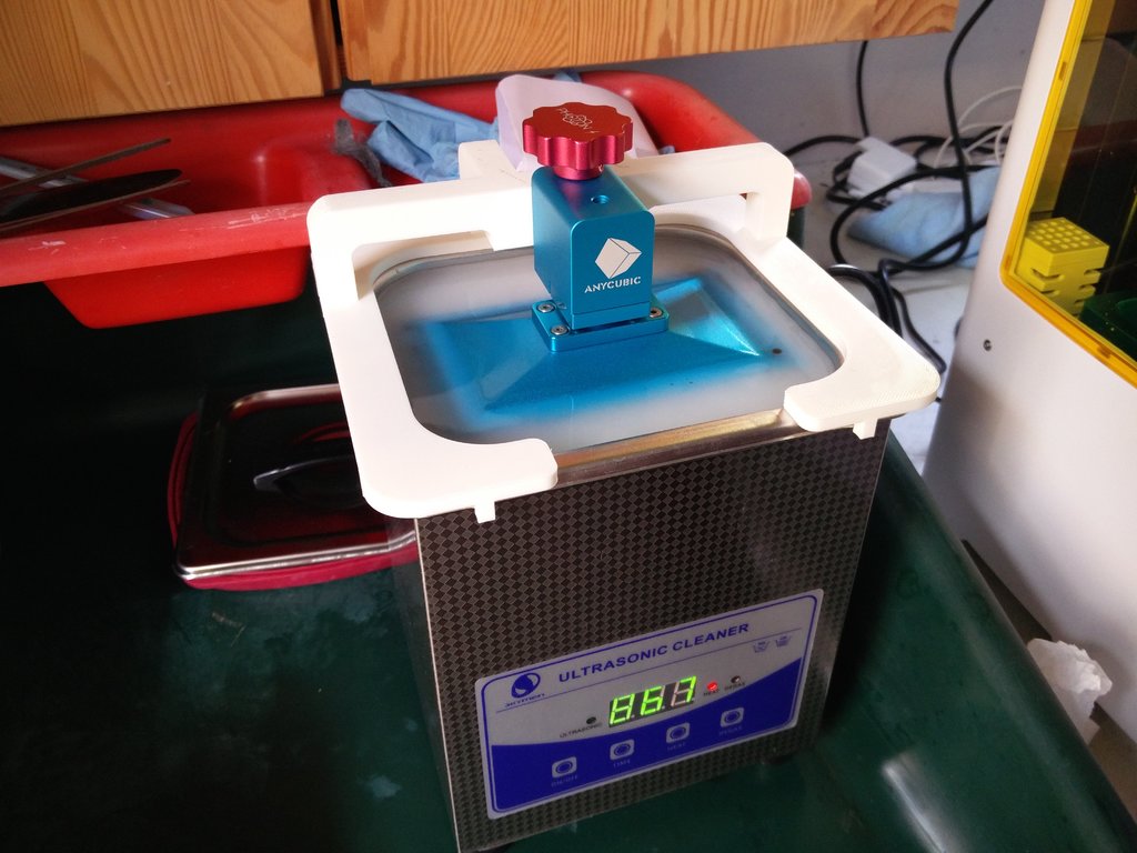 Bed holder for ultrasonic cleaner for Anycubic Photon and Photon S