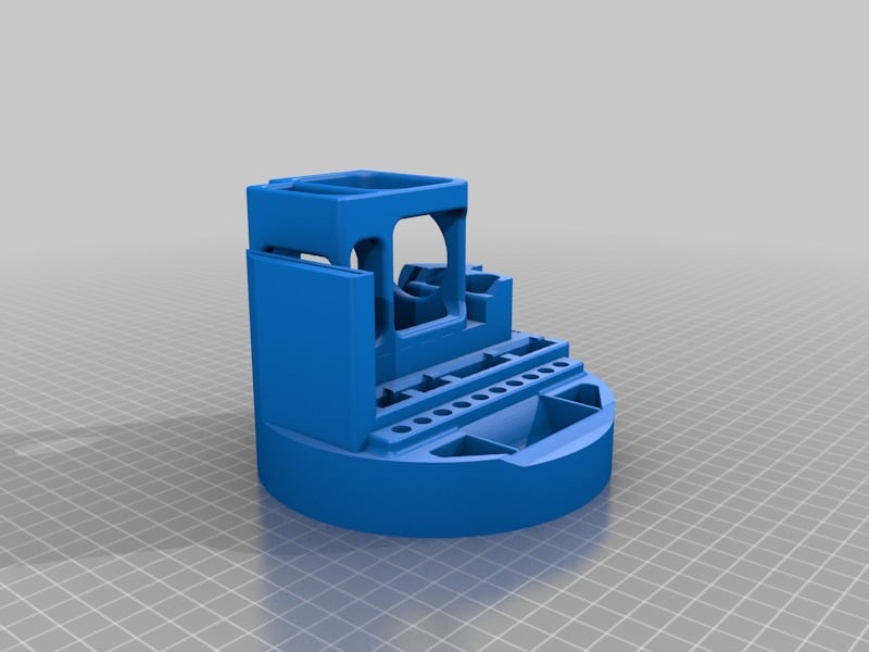Round 3D printer tool holder V3 