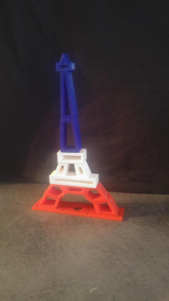 Eiffel Tower Puzzle Blocks