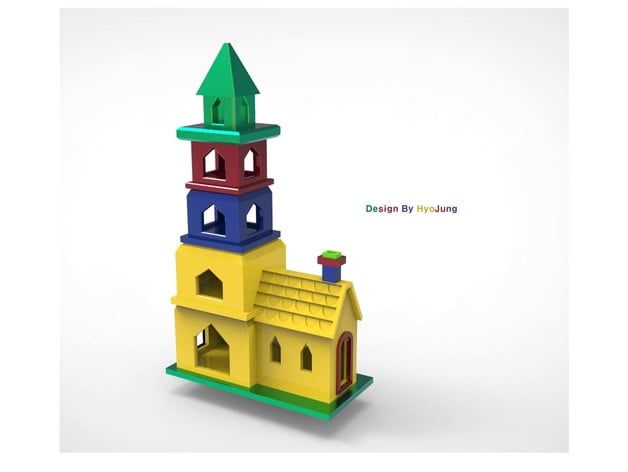 Building Castles Toy Decoration