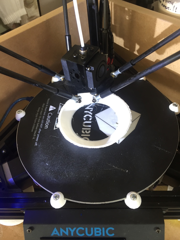 Kossel Print Bed Clamps