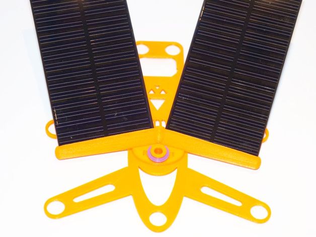 Solar panel mount for Spider Rover