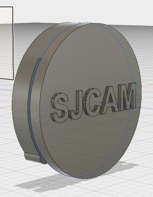 action camera snap-on lens cap (sjcam)